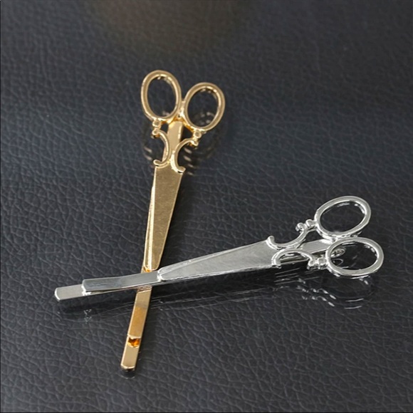 3/$30 Gold Scissor Hair Pin Set of 2 - Picture 5 of 9